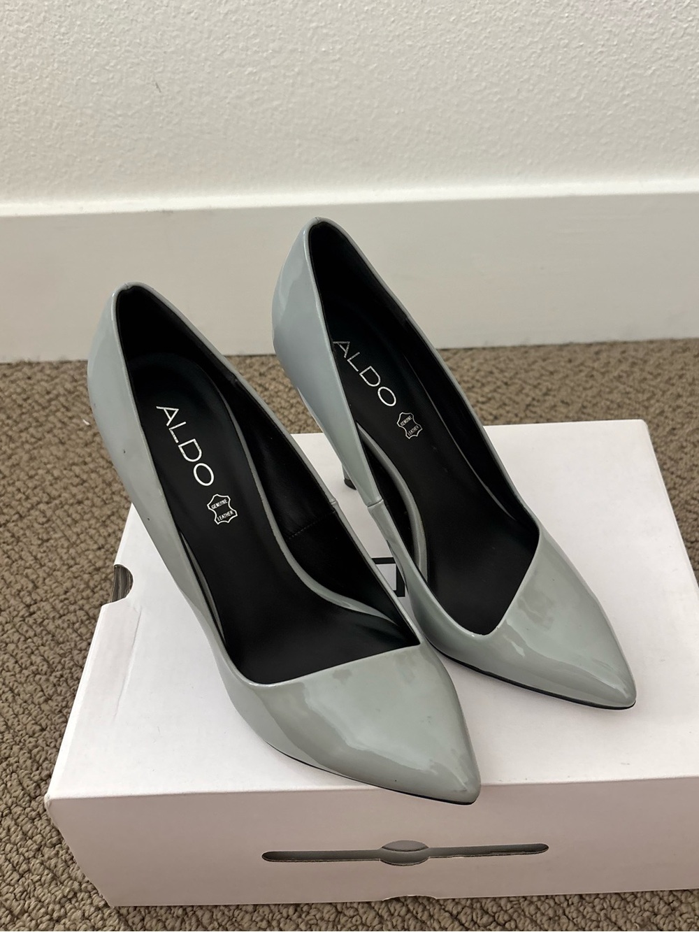 Aldo nydaudia grey pumps